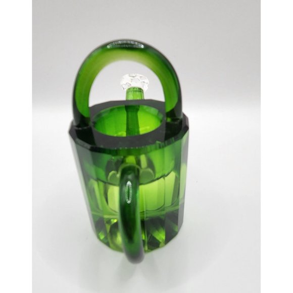 Crystal Watering Can Simon Design (SD) Green with Pink Rhinestones EUC - Picture 4 of 6
